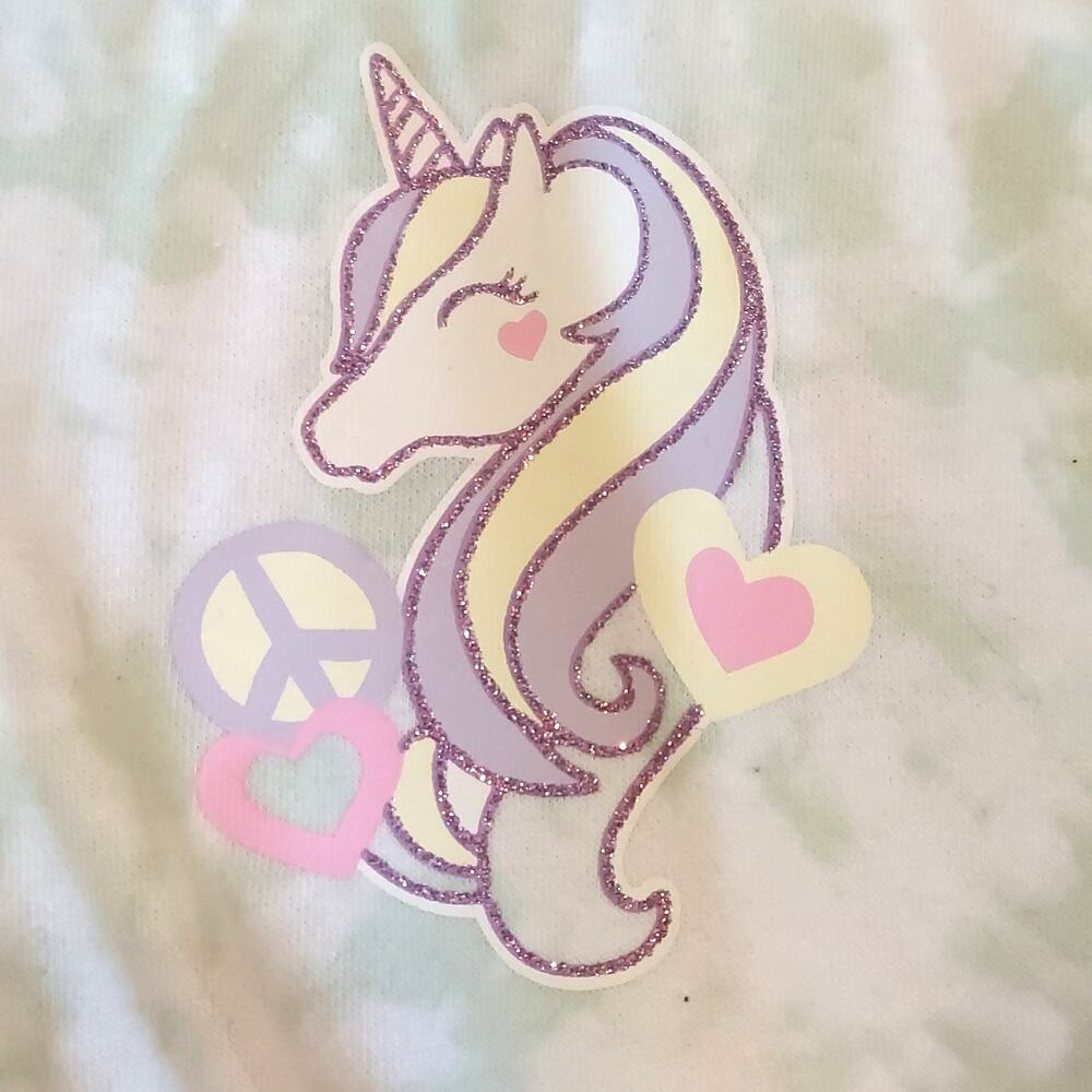 365 Kids From Garanimals Unicorn Sweatshirt Girls 10 Love Yourself Hoodie